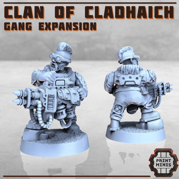 
8 Pc Mineral Gang SET 1 Scifi Resin