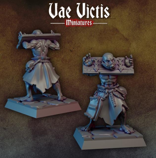 
Flagellant 05 Captured Prisoner of War DnD Dungeons and Dragons 28mm/32mm TTRPG Fantasy Wargame Miniature RPG Pathfinder 5e DnD Warrior