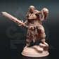 
Female Hobgoblin Armed with A Powerful Sword and The Head A Slayed Enemy or DnD Dungeons and Dragons 28mm/32/38mm