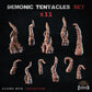 
11pc Demonic Tentacles for Dungeons and Dragons 28mm/32mm Basing Bits DnD Scatter Terrain Scenery D&D TTRPG Mini Basing Material - ZbW