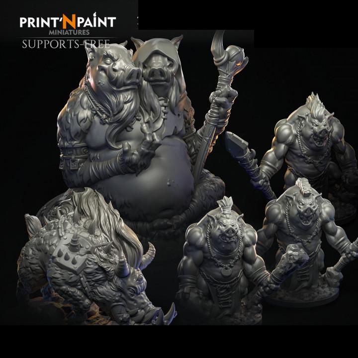 
Wild Stampede 5-Miniature Bundle – Dungeons and Dragons Beastfolk Warriors for DnD 5e Horde Encounters, RPG Combat & Tabletop –PnP