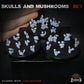 
30pc Mix of Skulls and Mushroom Miniatures for Dungeons and Dragons 28mm/32mm Basing Bits DnD Scatter Terrain Scenery D&D TTRPG - ZbW