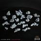 
19pc Small Piles Of Rubbish - Basing Bits 28mm/32mm Garbage Scatter Terrain City Landfill Basing Trash Miniatures Dystopian Urban SceneryZbW
