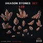 
19pc Dragon Stone Basing Bits DnD Dungeons and Dragons Scatter Terrain Wargame Miniature Scenery 3D Printed Terrain Stone Miniatures