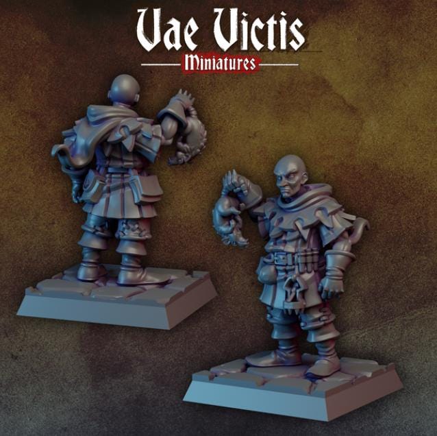 
Rat catcher DnD Dungeons and Dragons 28mm/32mm TTRPG Fantasy Wargame NPC Pathfinder 5e DnD Rat Miniature DnD Warrior