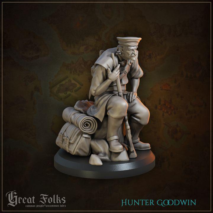 
2pc Hunters Townsfolk NPCs A Lucky Shot DnD Dungeons and Dragons 28mm/32mm TTRPG Fantasy Wargame Bird Prey Miniatures Miniature Villagers
