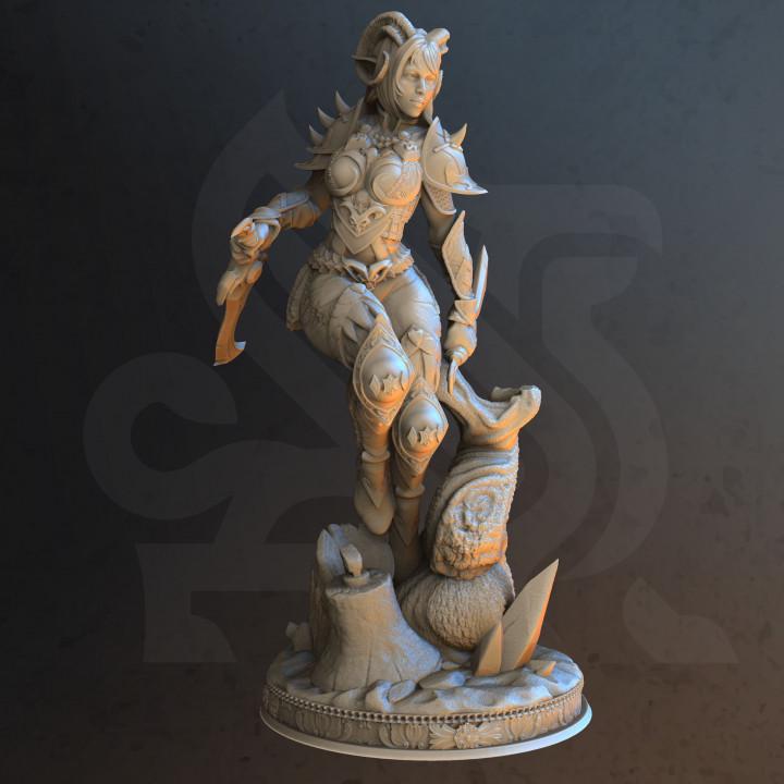 
Master of Poisoned Talons Tiefling Female Rogue Miniature DnD Dungeons and Dragons 28mm/32mm RPG Wargame Pathfinder Orlena - DmS