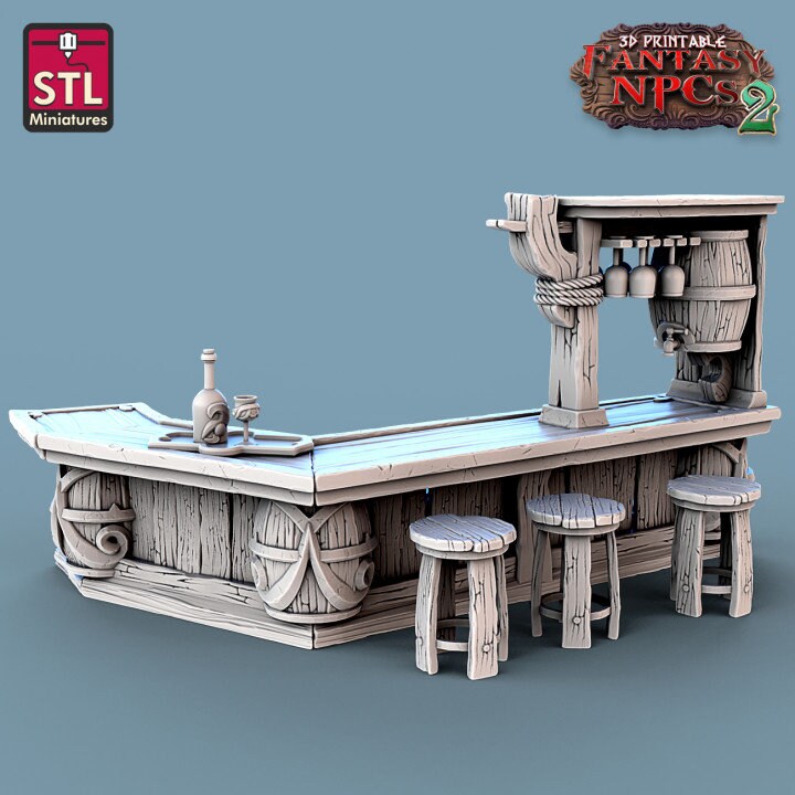 
Winemakers Set, DnD, Dungeons and Dragons, Tavern Furniture, DnD Scatter Terrain, 28mm 32mm, Barrels, Wine Miniature Terrain, Furniture