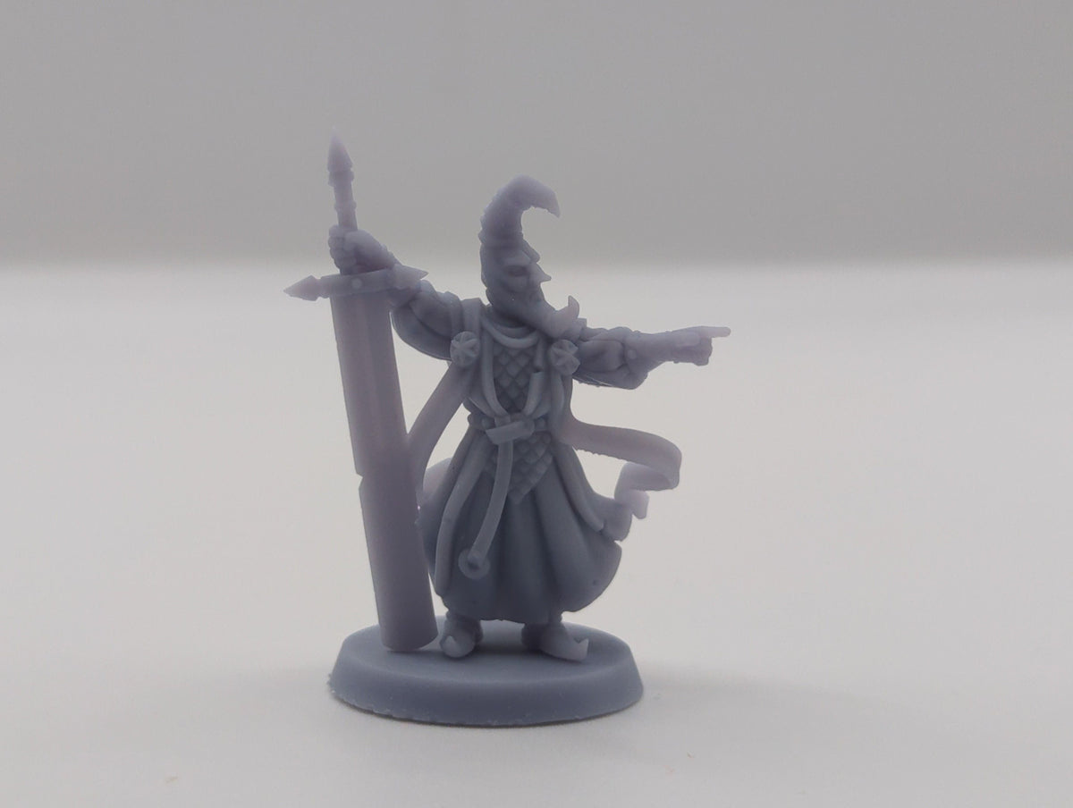 
Nightbringer DnD Dungeons and Dragons 28mm/32mm TTRPG Fantasy Wargame Miniatures Magic NPC 3D Printed Miniature NPC Medieval warrior