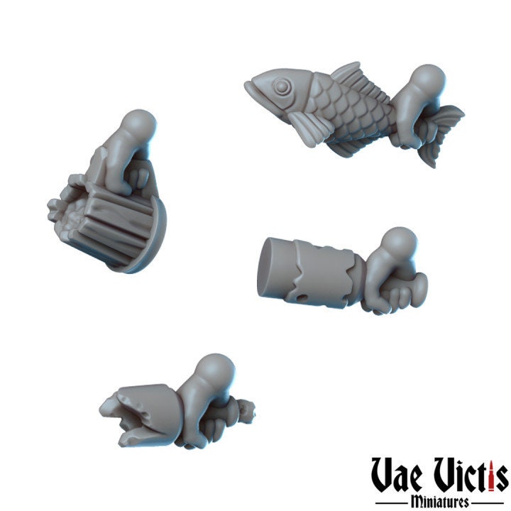 
6pc Bar Brawl miniatures for DnD Dungeons and Dragons Bar Fight 28mm/32mm Modular Miniatures Fantasy TTRPG Wargame and Dioramas