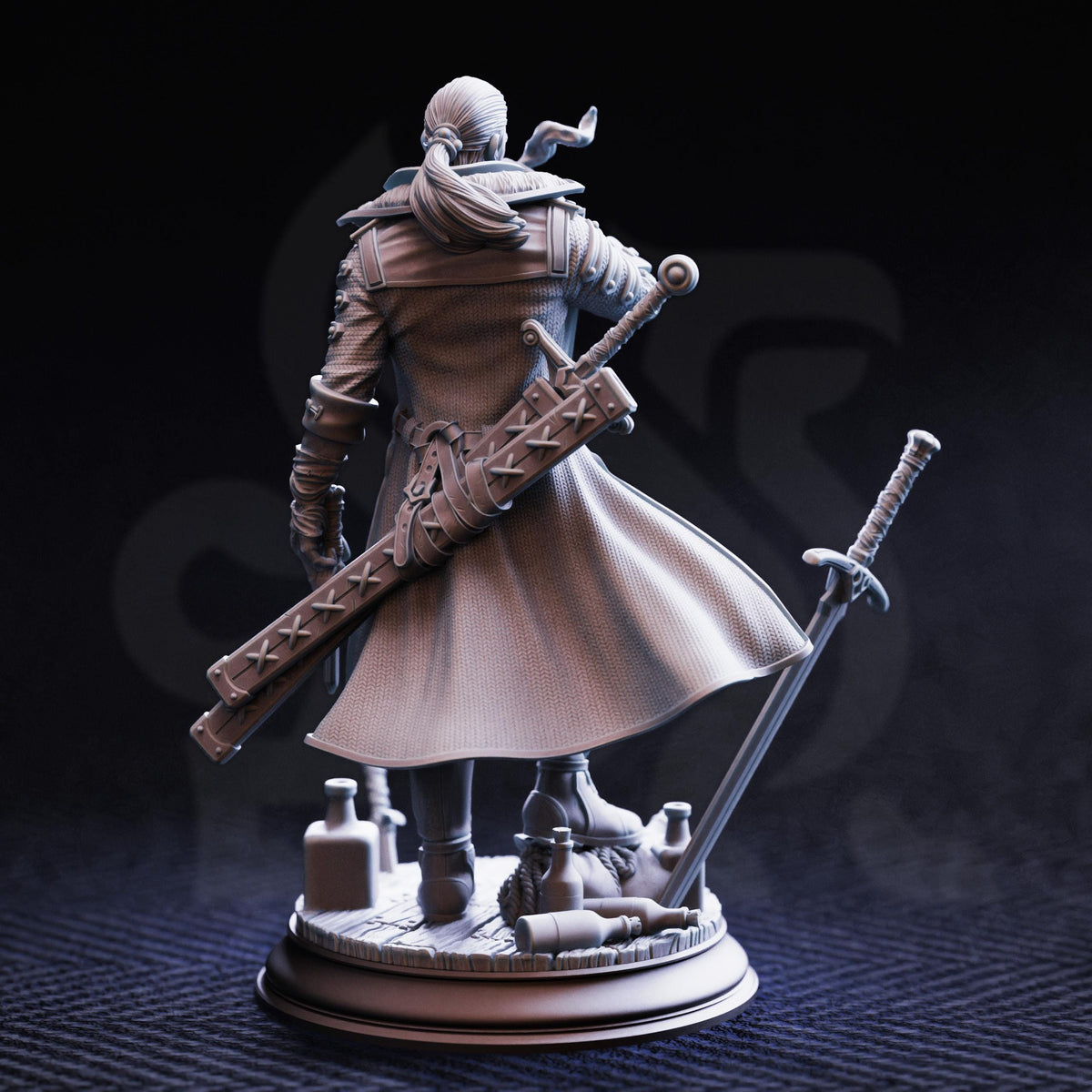 
Hex Hunter Mob Boss Vincent Nightingale Dungeons and Dragons 28mm/32mm/38mm Mini RPG Tabletop Miniature DnD Painting Pathfinder 5e DnD - DmS