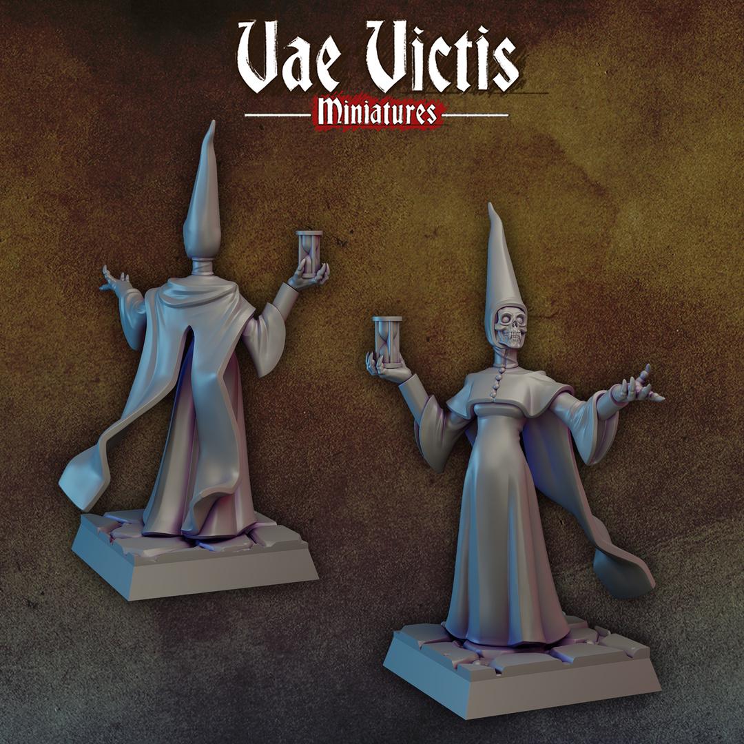 
Sassy Undead Spellcaster Skeleton for DnD Dungeons and Dragons 28mm/32mm Scale 5e Necromancer Figurine TTRPG Fantasy Figurine