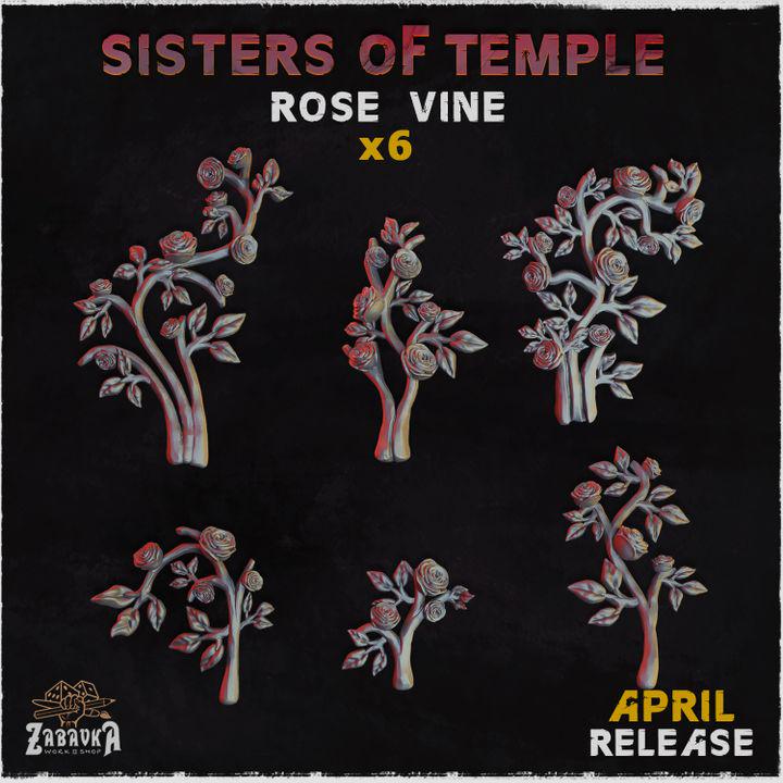 
Rose Vine Flower Miniatures Dungeons and Dragons 28mm/32mm Basing Bits DnD Scatter Terrain Scenery Scatter TTRPG Mini Basing Material - ZbW