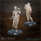 
4pc Sand Nomads NPCs for Dungeons and Dragons 28mm/32mm TTRPG Diorama Miniature RPG Townsfolk Figurines Donkey Miniature Desert NPCs - GG