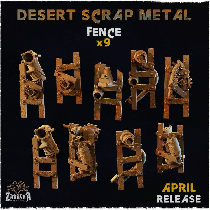 
9pc Desert Scrap Metal Fence Etsy photo