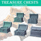 
5pc Treasure Chest Miniatures DnD Dungeons and Dragons 28mm/32mm Pirate Scatter Scenery Miniature Chest RPG Minis Roleplaying Scenery