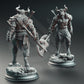 
3pc Minotaur Warriors Beast men DnD Dungeons and Dragons 28mm/32mm TTRPG Fantasy Wargame Miniature DnD 5e Pathfinder Beast Powerful Opponent