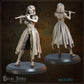 
3pc The Mystic Melodists DnD Dungeons and Dragons 28mm/32mm TTRPG Wargame NPCs Musician Band Figurines for your Village Entertainment Circus