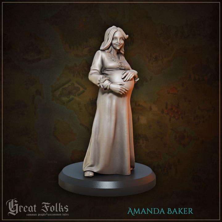 
12pc Villagers Set DnD Dungeons and Dragons 28mm/32mm Commoners TTRPG wargame NPCs townsfolk Pregnant Lady Farmers Children Grandma Animals