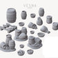 
Barrels DnD Dungeons and Dragons 28mm/32mm Beer Barrel Miniature Scatter Terrain Sacks and baskets Fantasy RPG Miniature Terrain