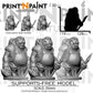 
3 Walrus Hunters Miniature – Dungeons and Dragons RPG Tabletop Figure Pathfinder 5e –PnP