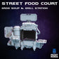 
Street Food Court 28mm/32mm Scenery Kit TTRPG Wargame Scatter Terrain Food Vendor Sci-fi Merchant Scenery Shop Scatter