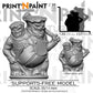 
Ettin Myconid – Fantasy Two-Headed Mushroom Monster – 28mm 32mm 35mm Scale – Tabletop RPG Monster for DnD & Pathfinder – Gray PLA –PnP