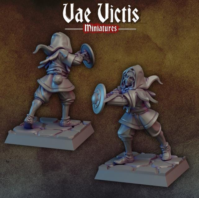 
Duelist Miniature DnD Dungeons and Dragons Adventurer Duelist TTRPG Fantasy Wargame NPC Figurine