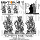 
3 Goblin Scavengers – Dungeons and Dragons Miniature Set – RPG Tabletop Figures for DnD Pathfinder 5e Fantasy –PnP