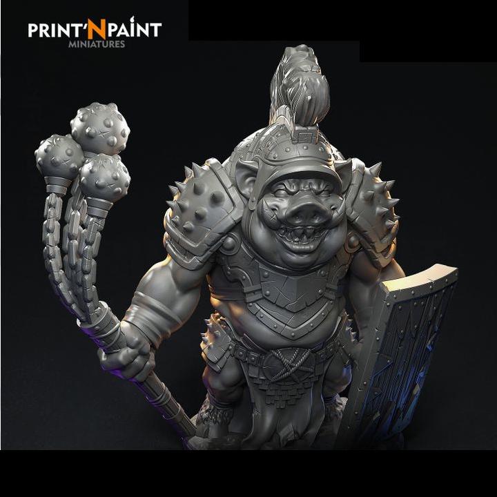 
Boarman Gladiator Miniature – Dungeons and Dragons Fighter – RPG Tabletop DnD Pathfinder 5e Fantasy Beast Warrior –PnP