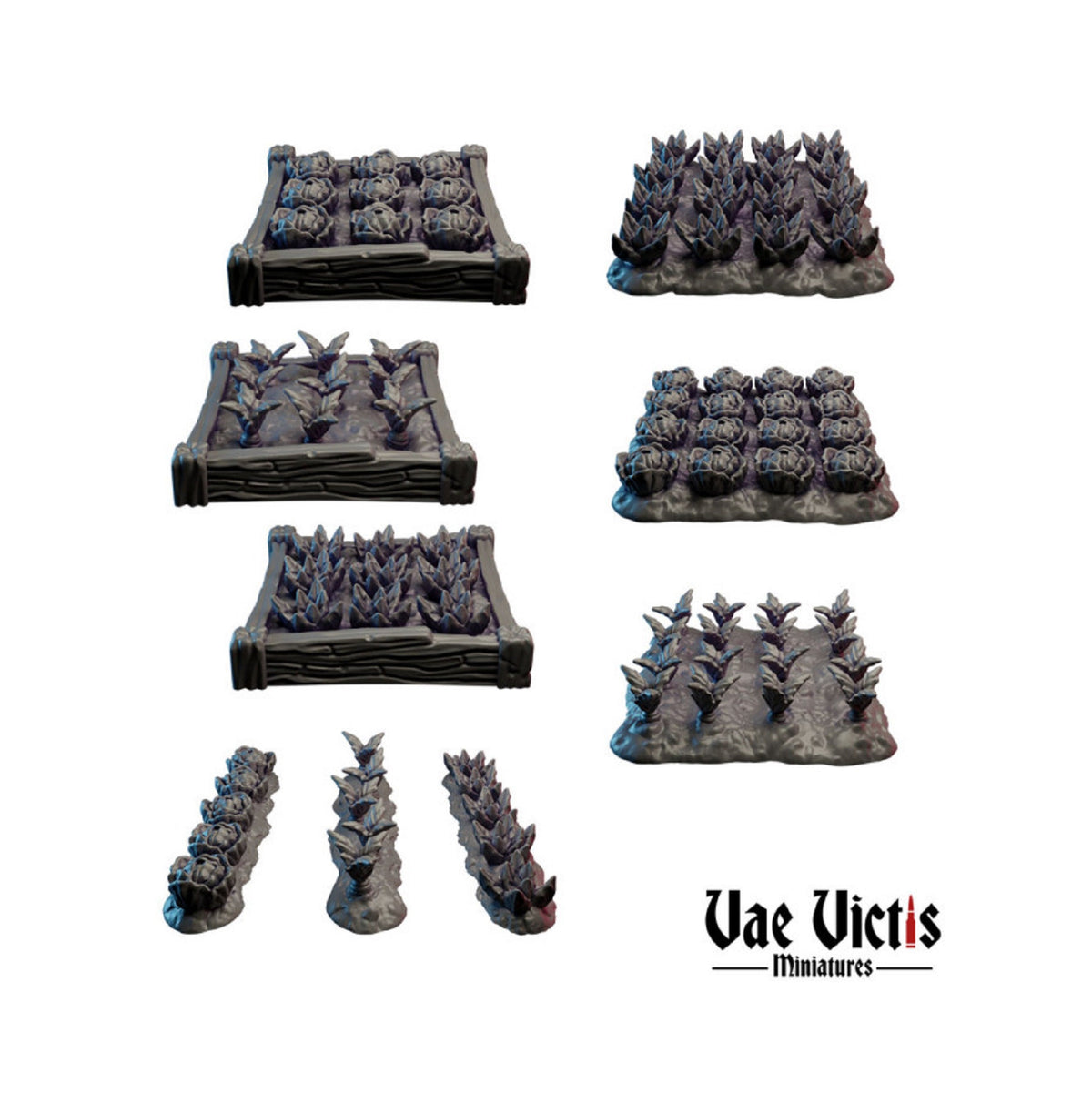 
Crop Miniatures DnD Dungeons and Dragons 28mm/32mm TTRPG Fantasy Wargame Scatter Farm miniatures Vegetable Patch Vegetable miniatures