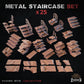 
25pc Metal Staircase - Basing Bits 28mm/32mm TTRPG Industrial Urban Warfare Basing Miniatures Destroyed City Street Ruins Scenery Elements