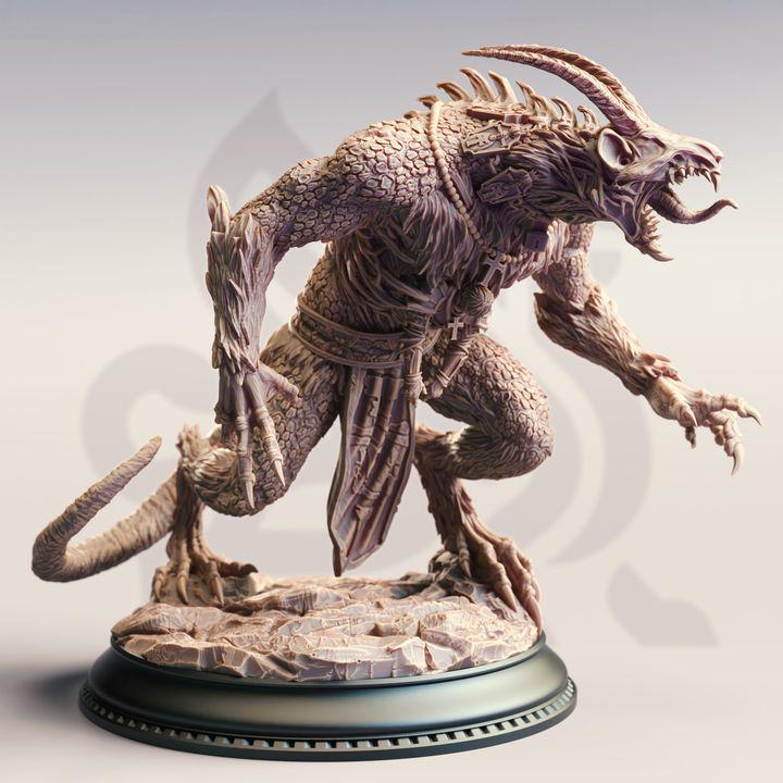 
Eldritch Capra Abomination Dungeons and Dragons Monster Miniature RPG Tabletop Miniature DnD Painting Pathfinder 5e DnD The Absolver - DmS