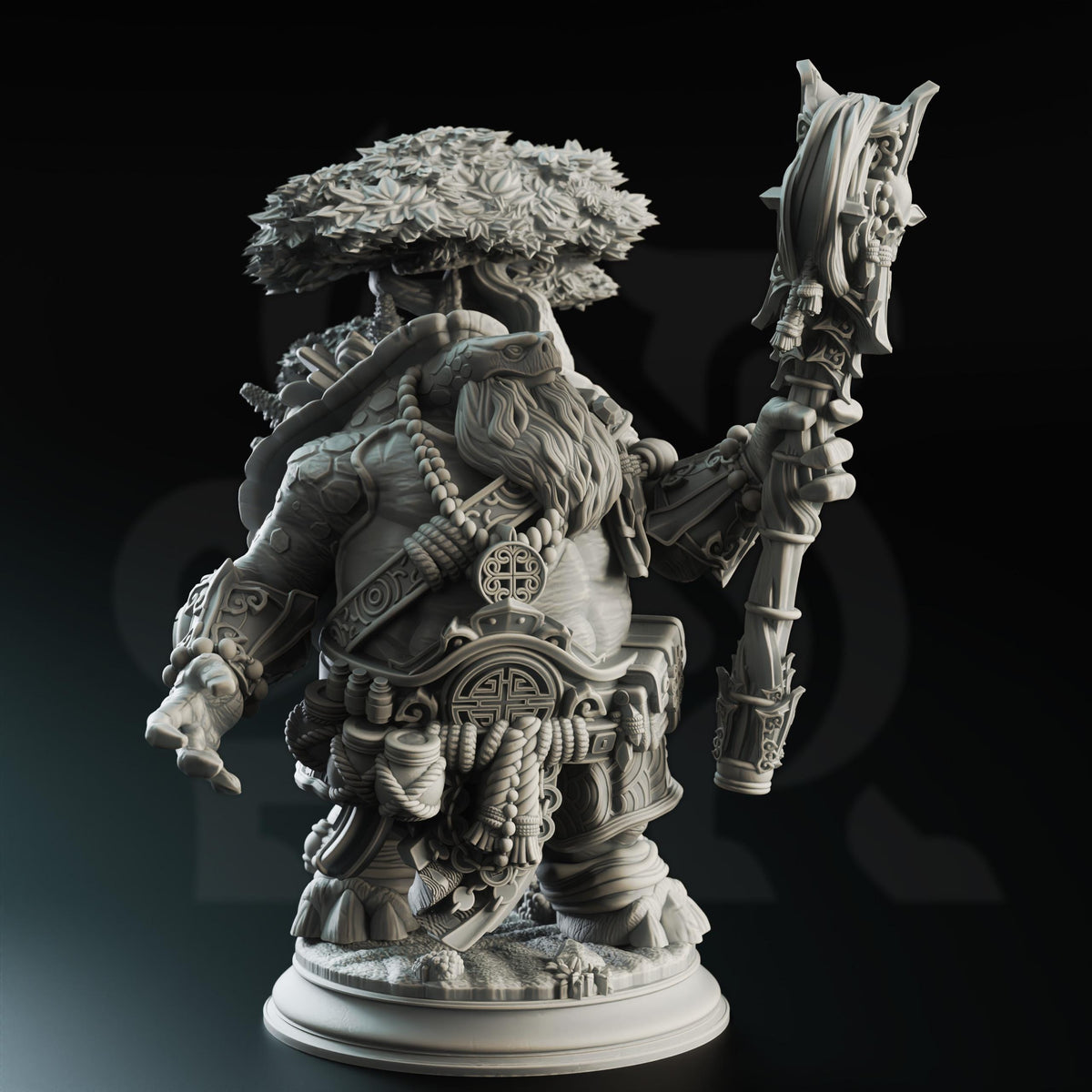 
A Tortle Wizard for DnD Dungeons and Dragons 28mm/32/38mm Sorcerer Spellcaster