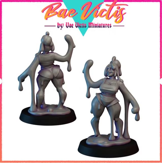 
Slime Halfling Miniature for DnD Dungeons and Dragons 28mm/32mm Scale TTRPG Fantasy Figurine Unique Character - V.V January 26