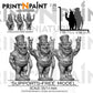 
3 Devil Entertainers Miniature – Dungeons and Dragons RPG Tabletop Figure Pathfinder 5e –PnP