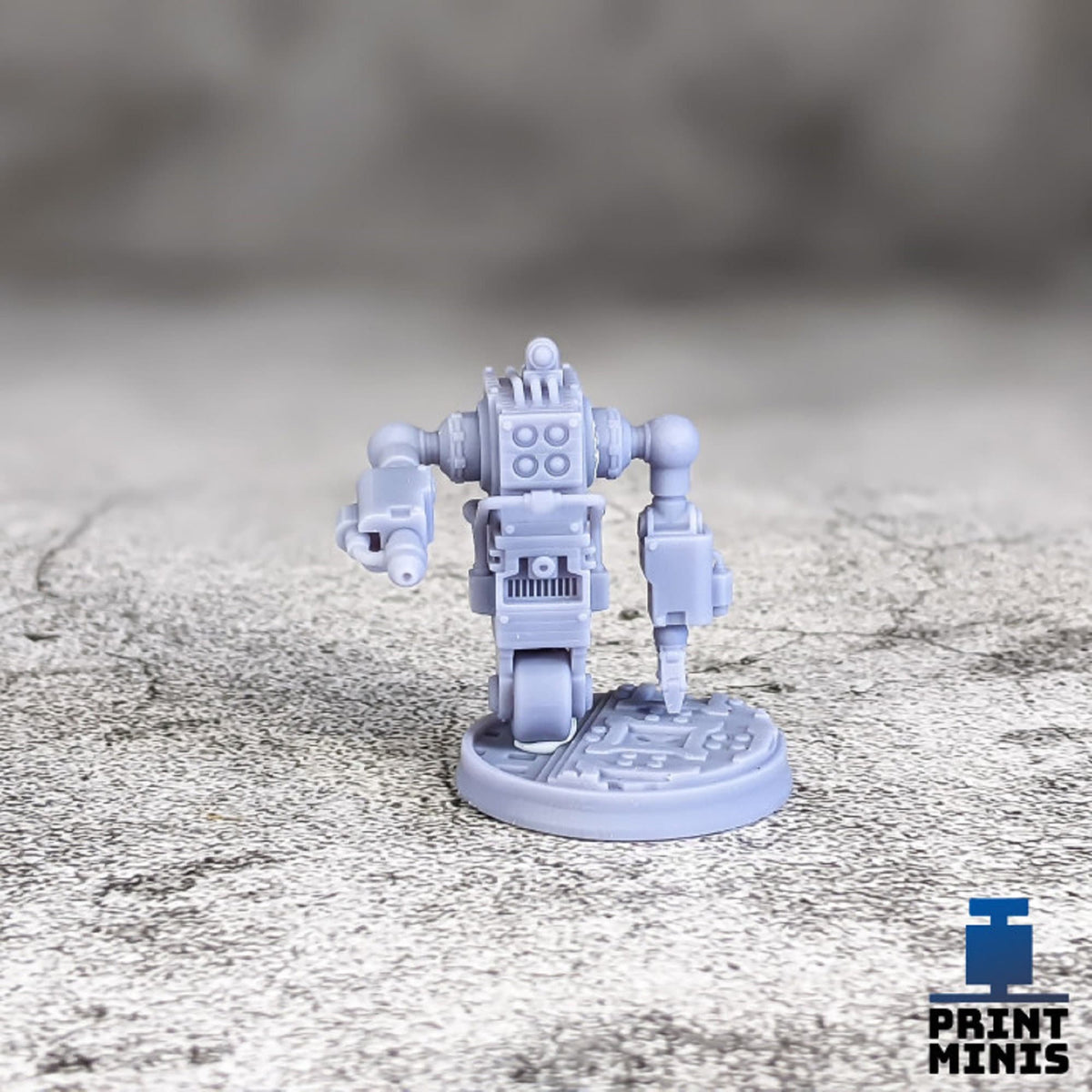 
Maintenance Robots 28mm 32mm DnD Dungeons and Dragons Scifi Miniatures for TTRPG Wargames Fantasy Robots Tiny Mechs by Print Minis