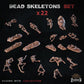 
22pc Dead Skeletons Miniature Basing Bits DnD Dungeons 28mm/32mm TTRPG Fantasy Wargame Bone Skeletons Basing Elements Graveyard SceneryZbW