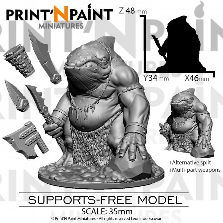 
Giant Whale Ogre Miniature – Dungeons and Dragons RPG Tabletop Figure Pathfinder 5e –PnP