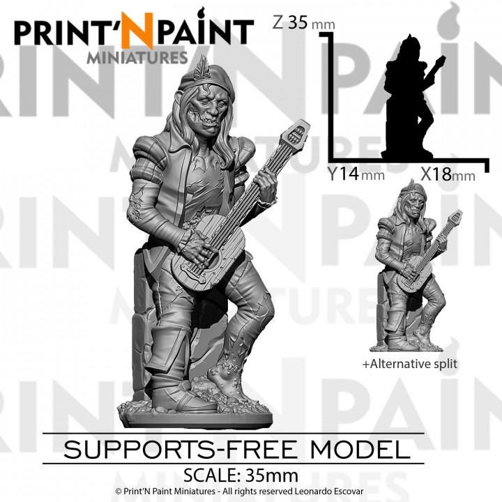 
Zombie Bard Miniature – Dungeons and Dragons RPG Tabletop Figure Pathfinder 5e –PnP