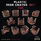 
11pc Plastic beer crates Basing Bits 28mm/32mm Scale Post-Apocalyptic Fantasy Terrain Wargaming Basing Materials Dystopian Tavern SceneryZbW