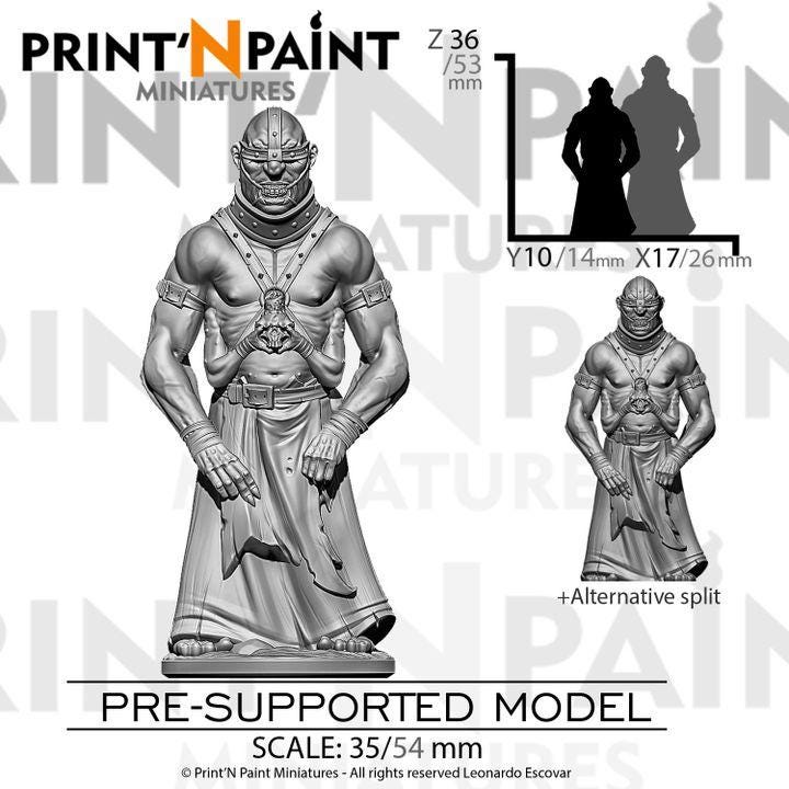 
Mutant Cenobite Miniature – Dungeons and Dragons RPG Tabletop Figure Pathfinder 5e –PnP