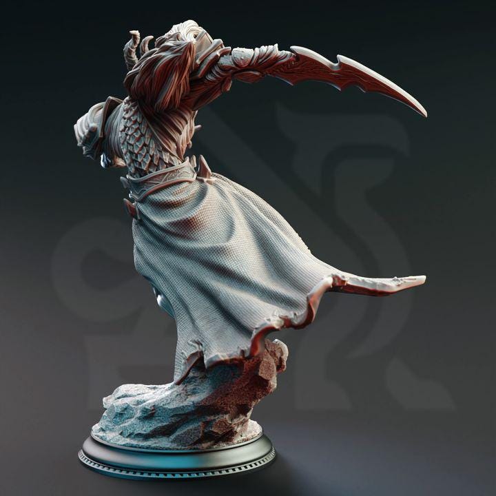 
Fallen Corrupted Angel Dungeons and Dragons Fantasy Demon Monster Mini RPG Tabletop Miniature DnD Painting Pathfinder 5e DnD Gresnos - DmS