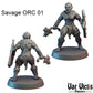
6pc Savage Orcs DnD Dungeons and Dragons 28mm/32mm TTRPG Wargame Miniatures Fantasy Orc Champions