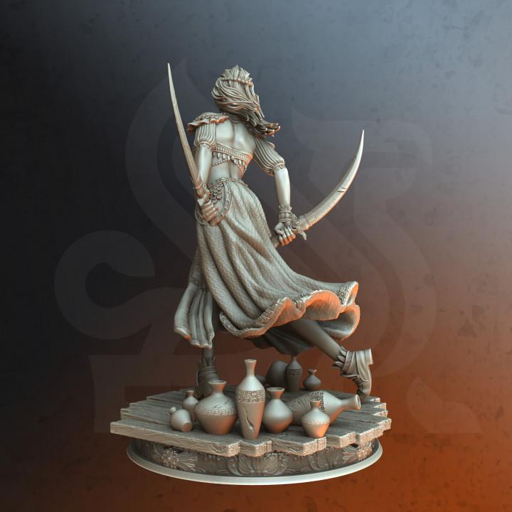 
Sword Dancer Assassin Miniature Dungeons and Dragons 28mm/32mm/38mm Mini RPG Tabletop Miniature DnD Painting Pathfinder 5e DnD Nahida - DmS