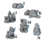 
Large Rock Miniature Terrain for DnD, Dungeons and Dragons, 28mm or 32mm Scale, Pathfinder, Tabletop RPG