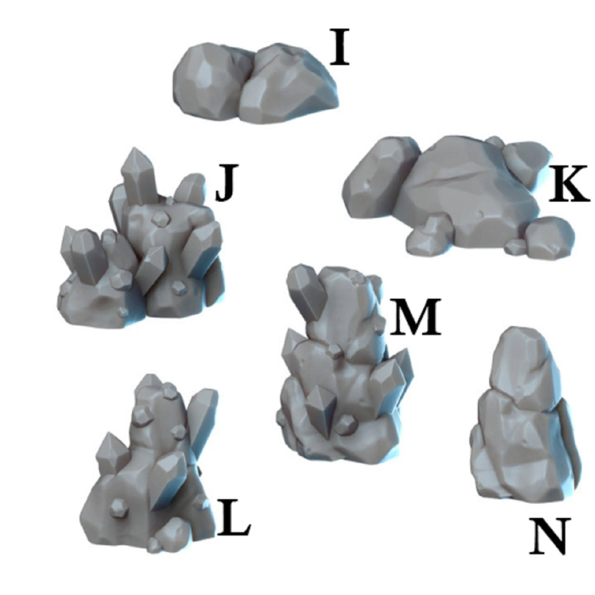 
Large Rock Miniature Terrain for DnD,