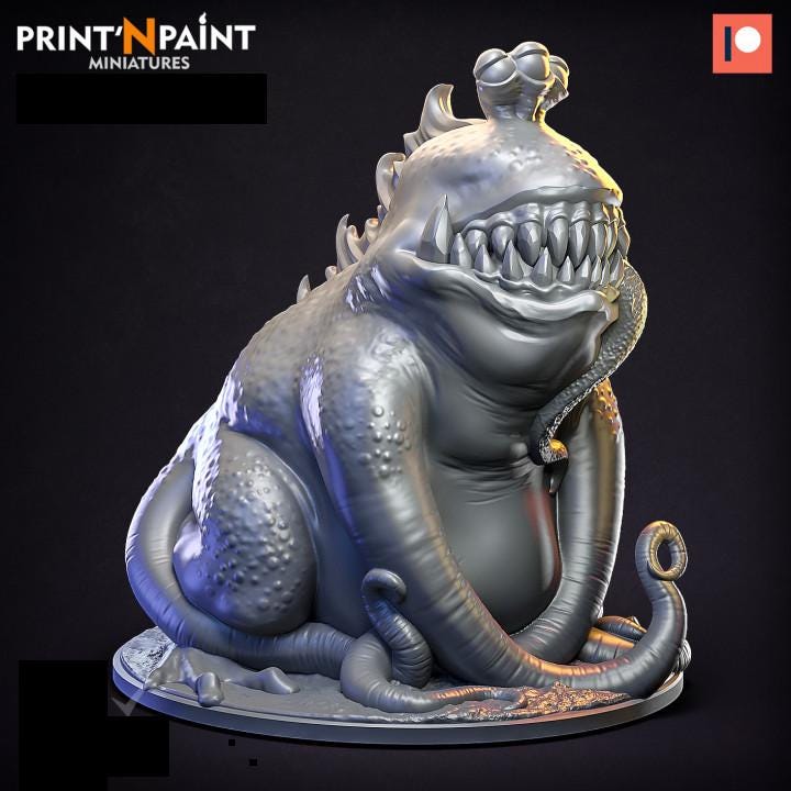 
Frog Behemoth Miniature – Dungeons and Dragons DnD 5e Pathfinder RPG Tabletop Fantasy Figure –PnP