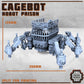 
Cagebot Robot Prison DnD Mech Dungeons and Dragons Scifi Scatter Terrain Robot Miniature 28mm heroic scale Tabletop Terrain Prison Miniature