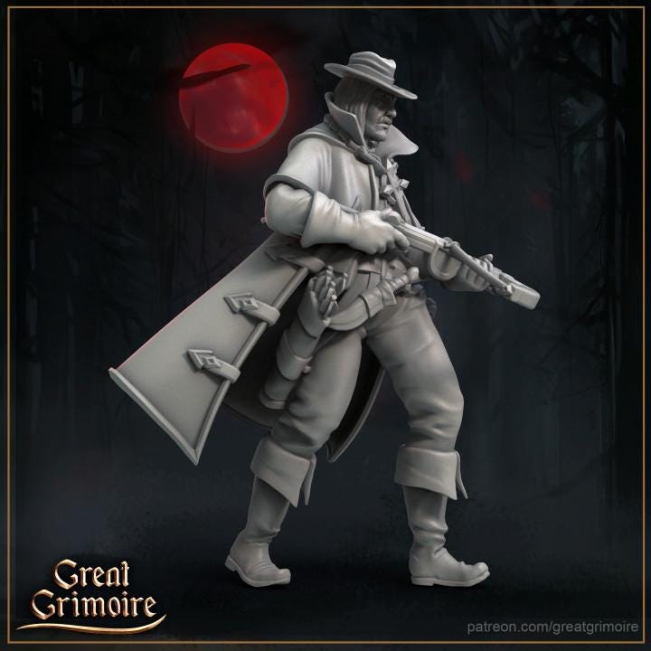 
Blood Seeker Dungeons and Dragons 28mm/32mm/38mm Mini RPG Tabletop Miniature DnD Painting Pathfinder 5e DnD - GG